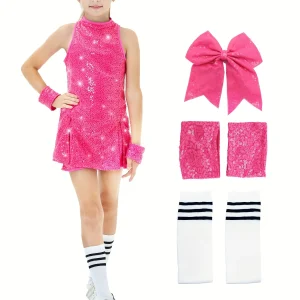 Jazz Sequin Modern Dance Costume 5pcs/set